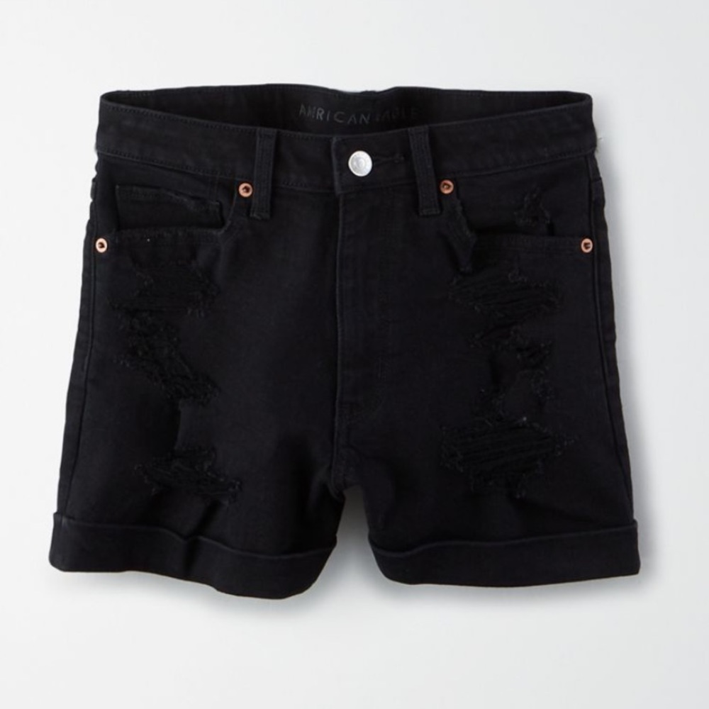 american eagle denim mom shorts